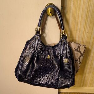 Dark Blue Brahmin Bag